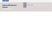 Tablet Screenshot of camasmontessori.com